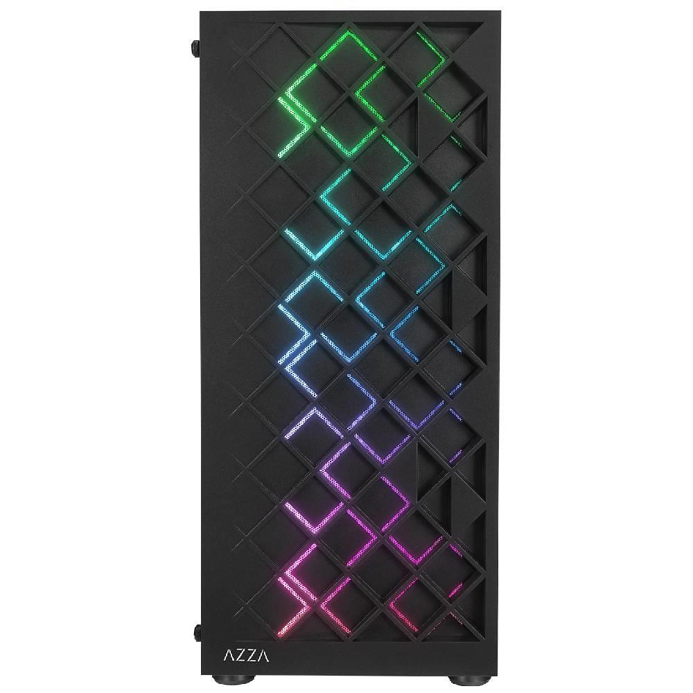 RAMPAGE AZZA V1 600W 80+ Bronze Tempered Glass USB 3.0 ARGB ATX Siyah Kasa