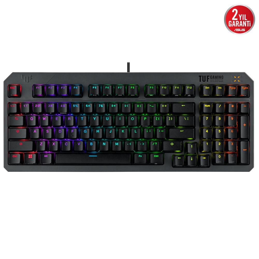 ASUS TUF GAMING K3 GEN II Optical Mechanical RGB Red Switch IP57 Kablolu Gaming Klavye