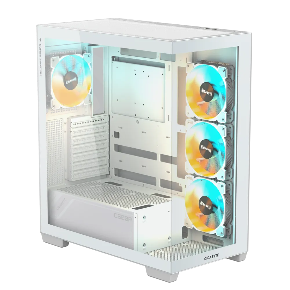 GIGABYTE C500 PANORAMIC STEALTH ICE USB 3.0 USB-C ATX Mid Tower Bilgisayar Kasası