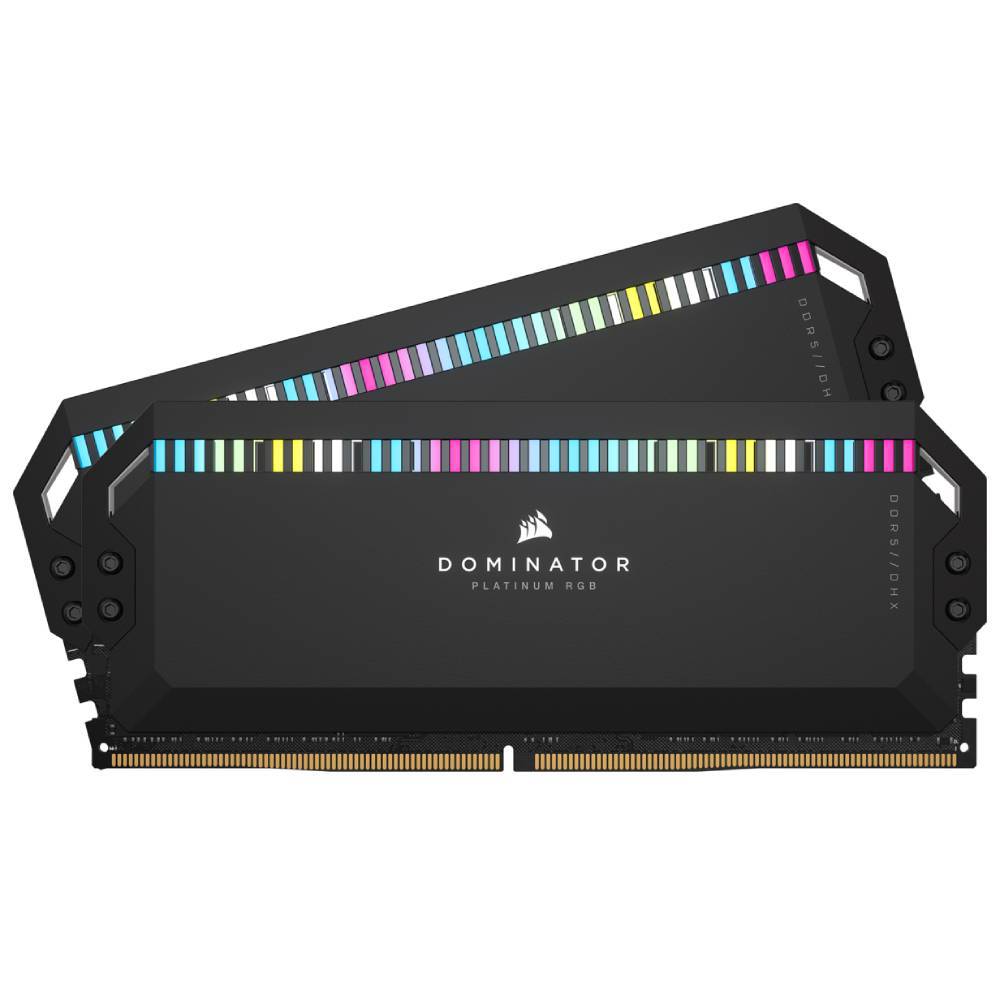 CORSAIR 32GB (2x16GB) Dominator Platinum RGB Siyah 5200MHz CL40 DDR5 Dual Kit Ram
