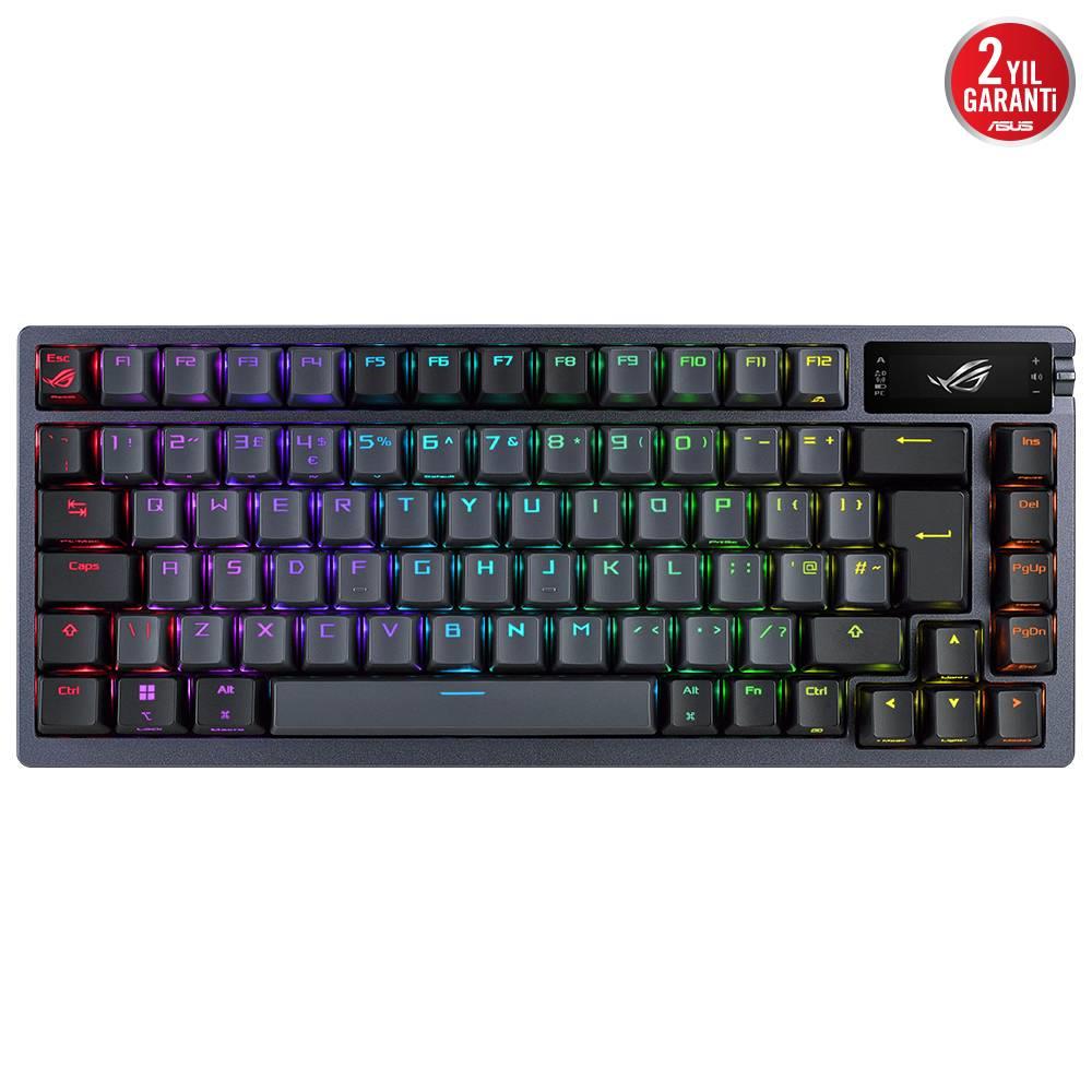 ASUS ROG Azoth ROG NX Mechanical Switch İngilizce RGB Mekanik Kablosuz Siyah Gaming Klavye
