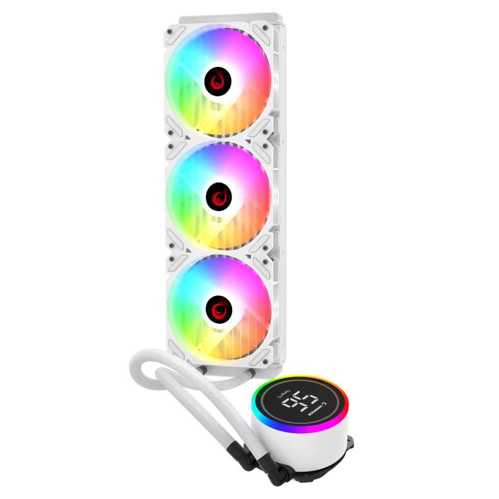 Rampage HELIOS C17 ARGB Sıcaklık Göstergeli 360mm Beyaz İşlemci Sıvı Soğutucu
