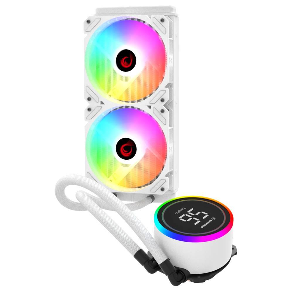 Rampage HELIOS C15 ARGB Sıcaklık Göstergeli 240mm Beyaz İşlemci Sıvı Soğutucu