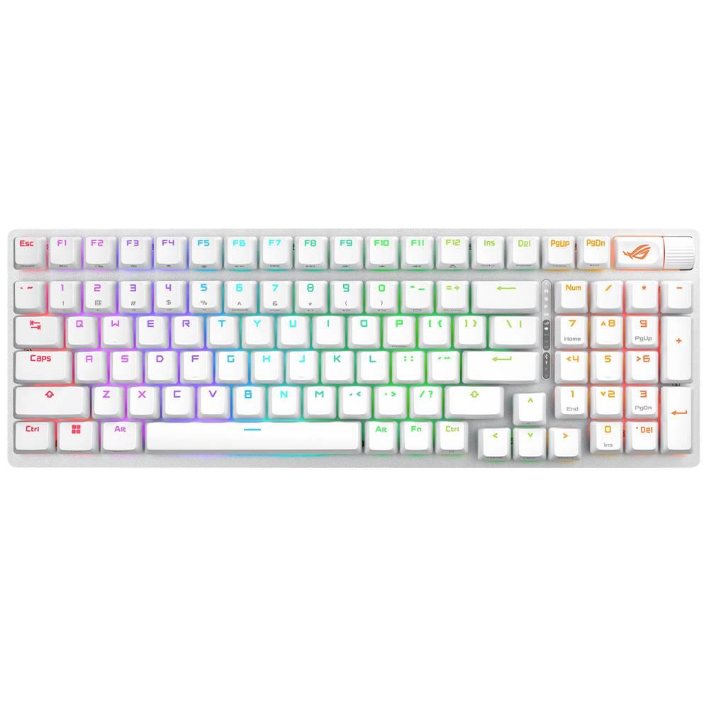 ASUS ROG Strix Scope II 96 Wireless ROG NX Mechanical Switch İngilizce RGB Mekanik Kablosuz Beyaz Gaming Klavye