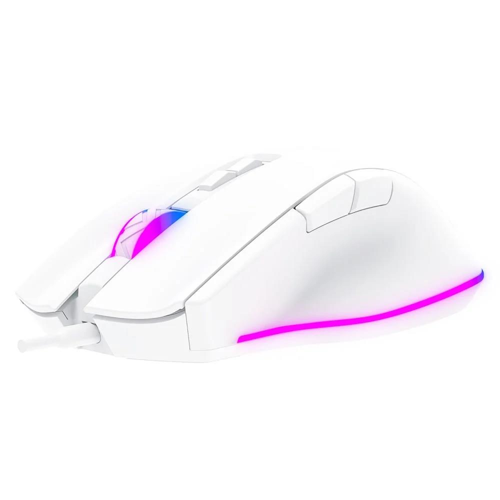 GameBooster M16 Myth RGB 12.800 DPI Beyaz Kablolu Gaming Mouse