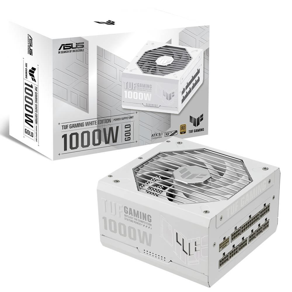 ASUS TUF GAMING 1000G 1000W 80+ Gold ATX 3.0 135mm Fanlı Beyaz PSU