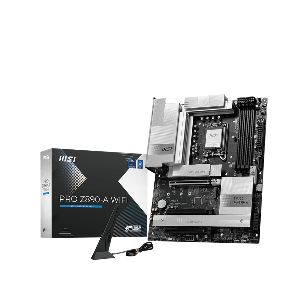 MSI PRO Z890-A WIFI 9200MHz OC DDR5 Soket 1851 M.2 USB-C Thunderbolt4 HDMI ATX Anakart