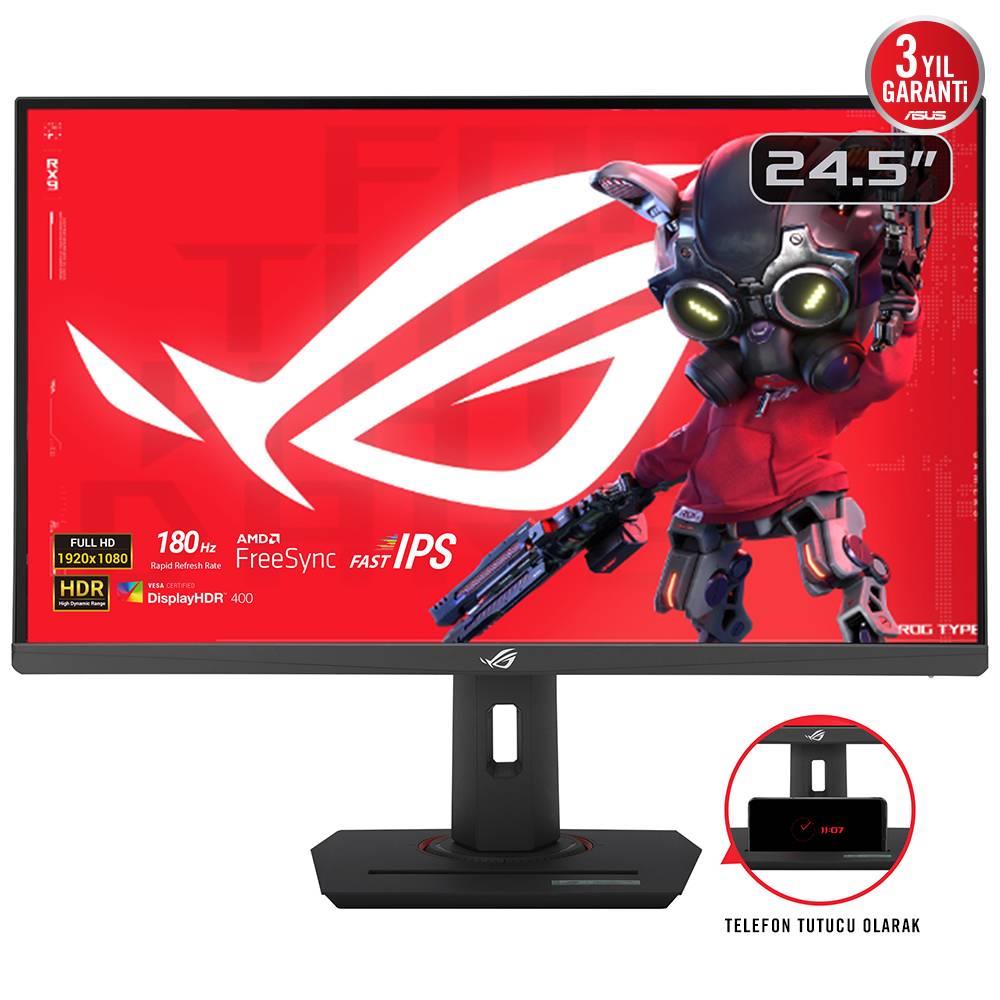ASUS ROG Strix XG259CS 24.5" 180Hz 1ms HDMI DP USB-C FreeSync AdaptiveSync Pivot HDR400 FHD Fast IPS Gaming Monitör