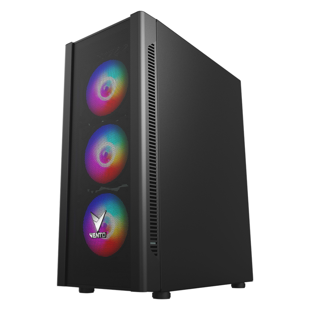 Vento Vg A Tempered Glass Usb Mesh Rgb Atx Mid Tower Kasa Fsp W Plus Psu Itopya