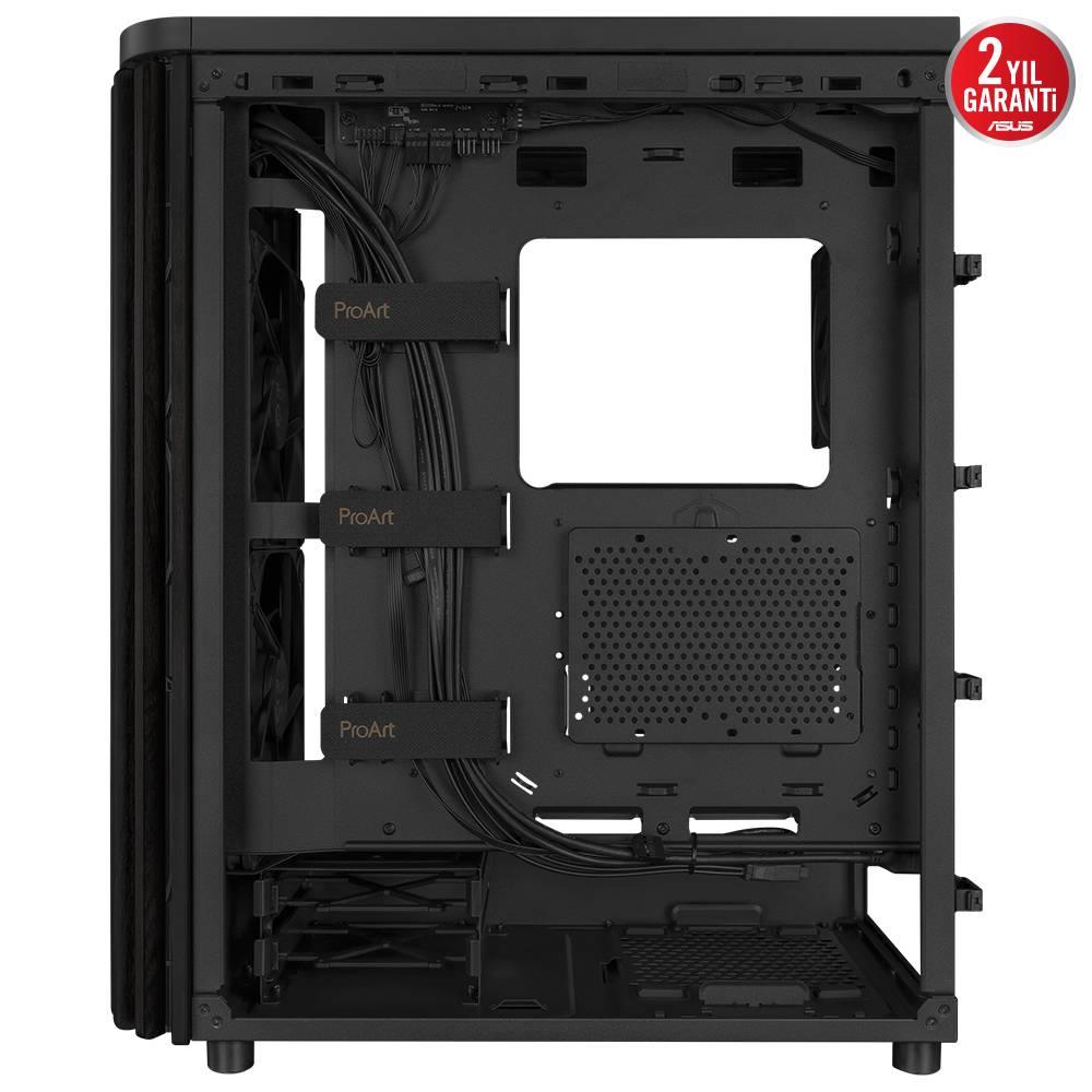 ASUS ProArt PA401 Wood Edition USB 3.2 USB C Tempered Glass ATX Mid Tower Kasa