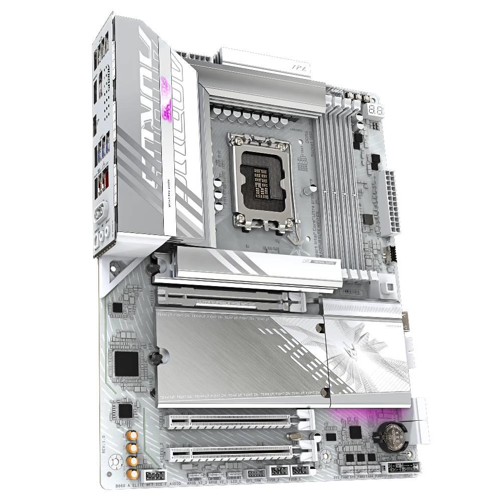GIGABYTE B860 AORUS ELITE WIFI7 ICE 9200MHz OC DDR5 Soket 1851 M.2 USB4 HDMI DP ATX Anakart