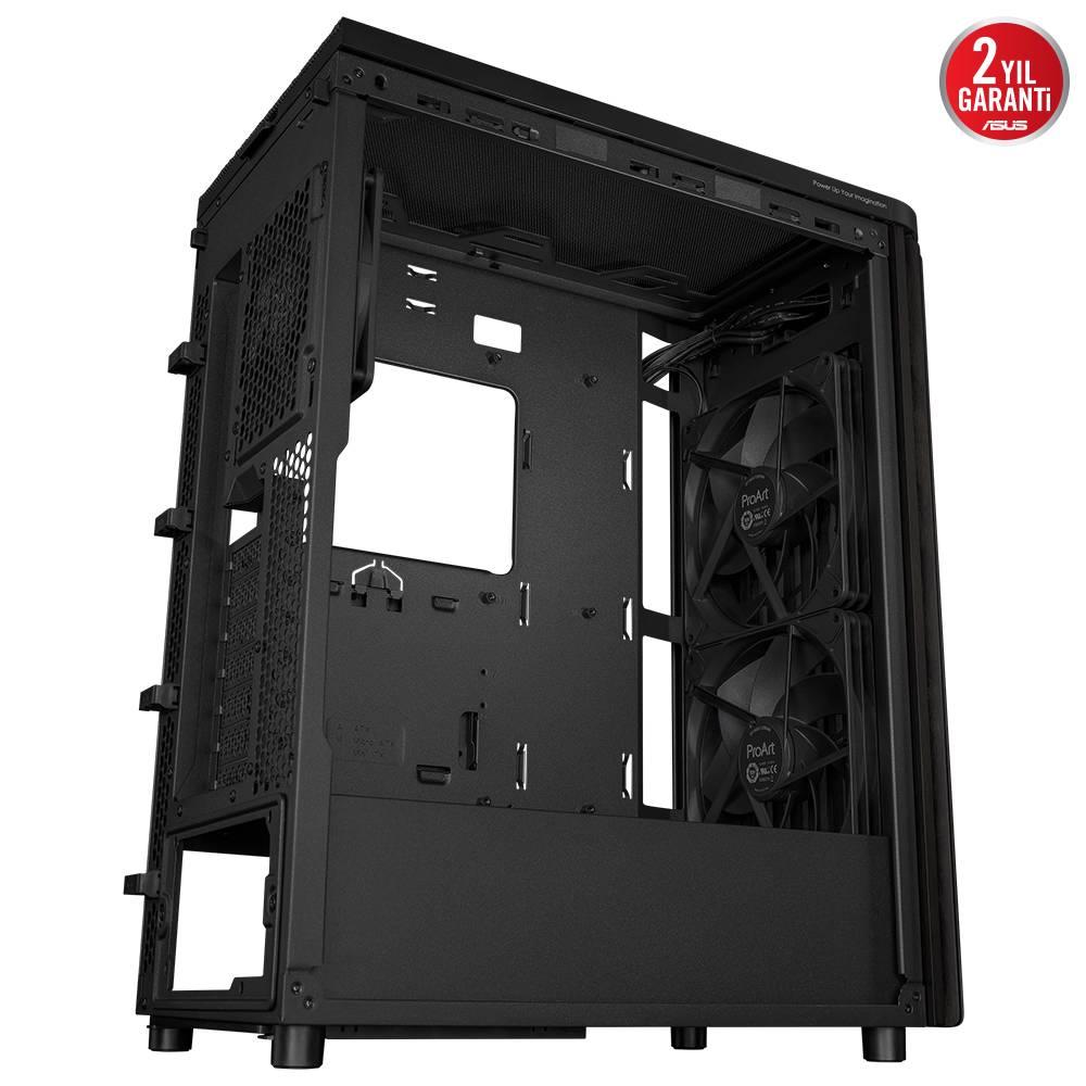 ASUS ProArt PA401 Wood Edition USB 3.2 USB C Tempered Glass ATX Mid Tower Kasa