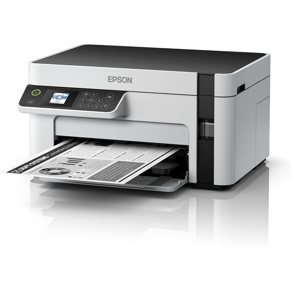 Epson EcoTank M2120 Wi-Fi + Tarayıcı + Fotokopi Mono Çok Fonksiyonlu Tanklı Mürekkep Püskürtmeli Yazıcı