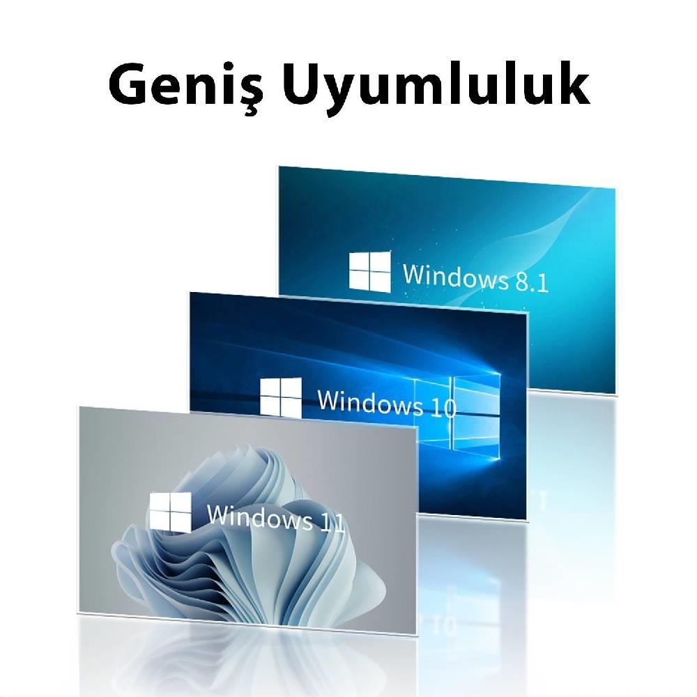 VegGieg 5400 Mbps 2.4GHz/5GHz/6GHz Tri Band Alıcı Verici USB Wifi 6 Adaptör