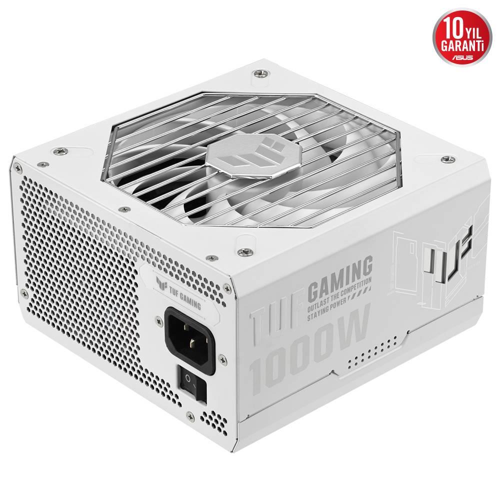 ASUS TUF GAMING 1000G 1000W 80+ Gold ATX 3.0 135mm Fanlı Beyaz PSU