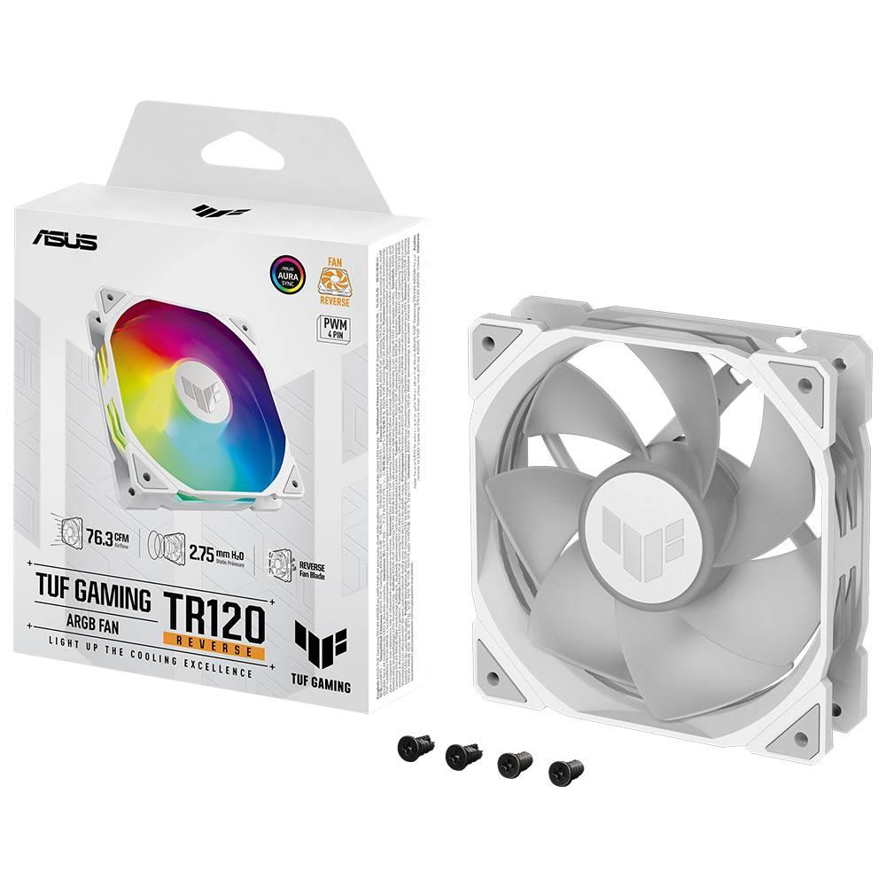 ASUS TUF GAMING TR120 Reverse ARGB 120mm Beyaz Kasa Fanı