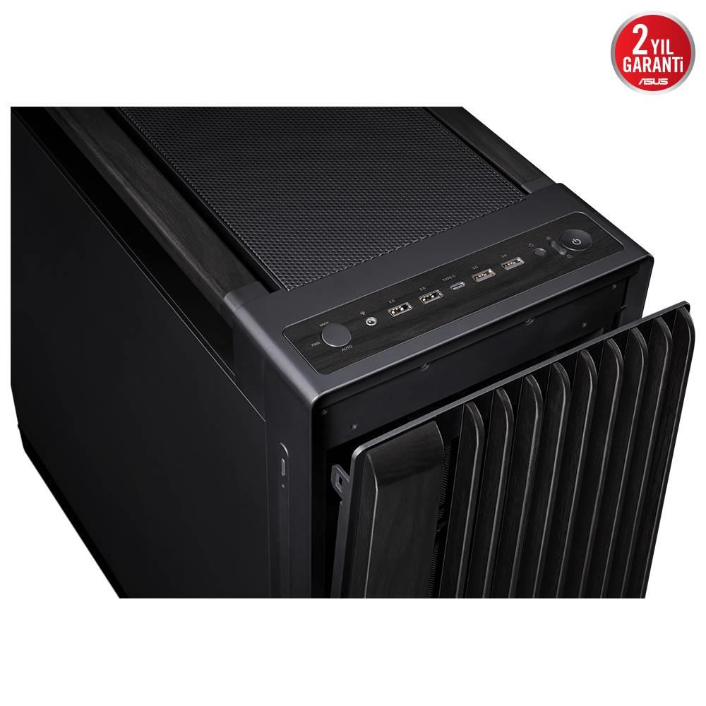 ASUS ProArt PA602 Wood Edition USB 3.2 USB C Metal Panel ATX Mid Tower Kasa