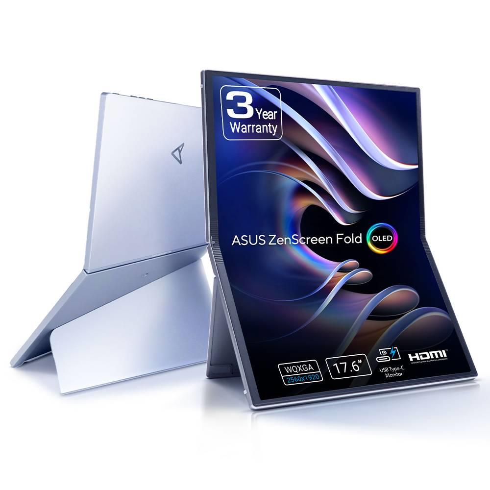 ASUS ZenScreen Fold OLED MQ17QH 17.3" 60Hz 0.2ms Mini HDMI Type-C DisplayHDR 500 True Black OLED Taşınabilir Monitör