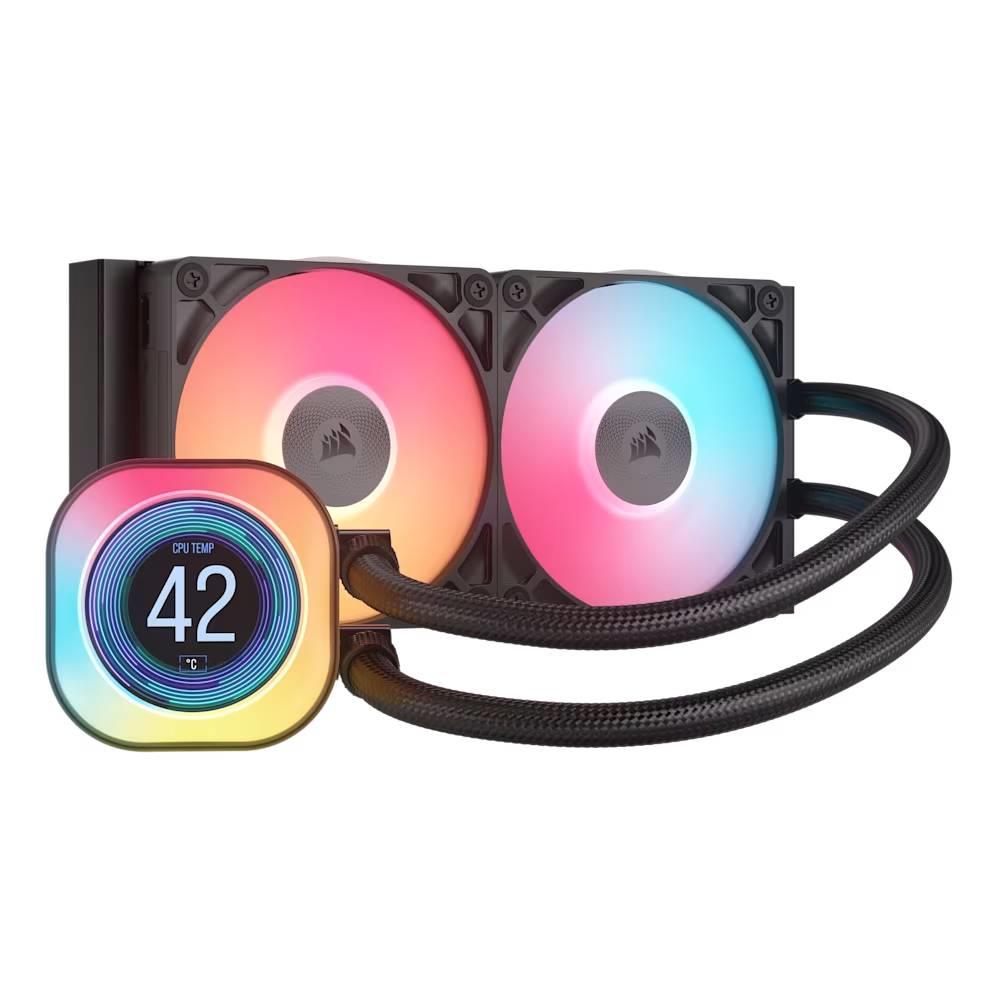 CORSAIR iCUE LINK TITAN 240 RX LCD 240mm Siyah İşlemci Sıvı Soğutucu