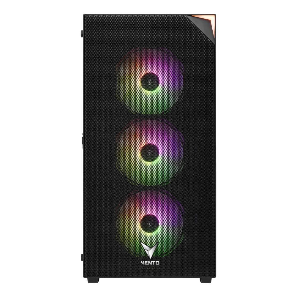 VENTO VG3400S RGB Tempered Glass USB 3.0 Mesh ATX Mid Tower Kasa + FSP 650W 80Plus PSU