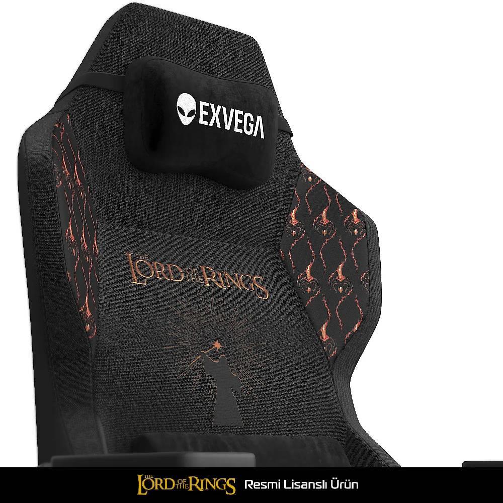 EXVEGA Andromeda 2025 Lord Of The Rings You Shall Not Pass Masajlı Dokuma Kumaş Gaming Koltuk