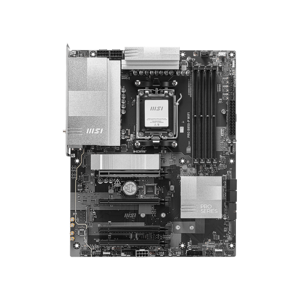 MSI PRO B850-P WIFI 8200MHz OC DDR5 Soket AM5 M.2 USB-C HDMI ATX Anakart