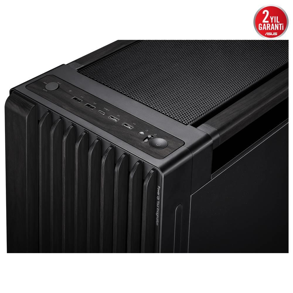 ASUS ProArt PA602 Wood Edition USB 3.2 USB C Metal Panel ATX Mid Tower Kasa