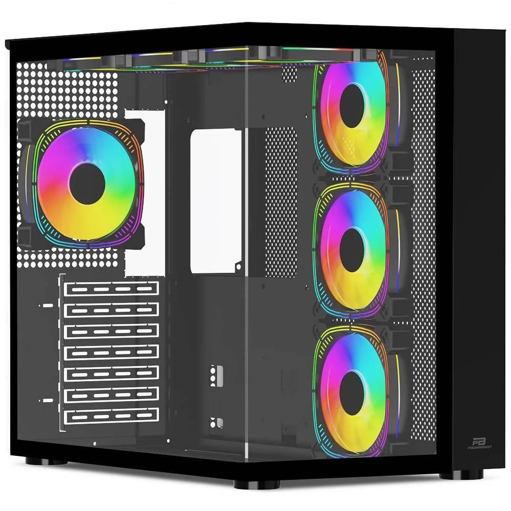 PowerBoost PB-SS02B Sea View USB 3.0 ARGB ATX Mid Tower Siyah Kasa