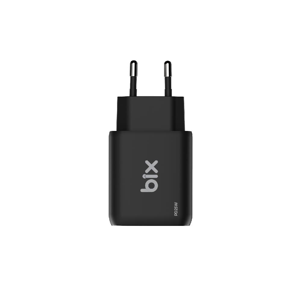 Bix 25W USB Type-C PD Çift Portlu Hızlı Şarj Cihazı Siyah