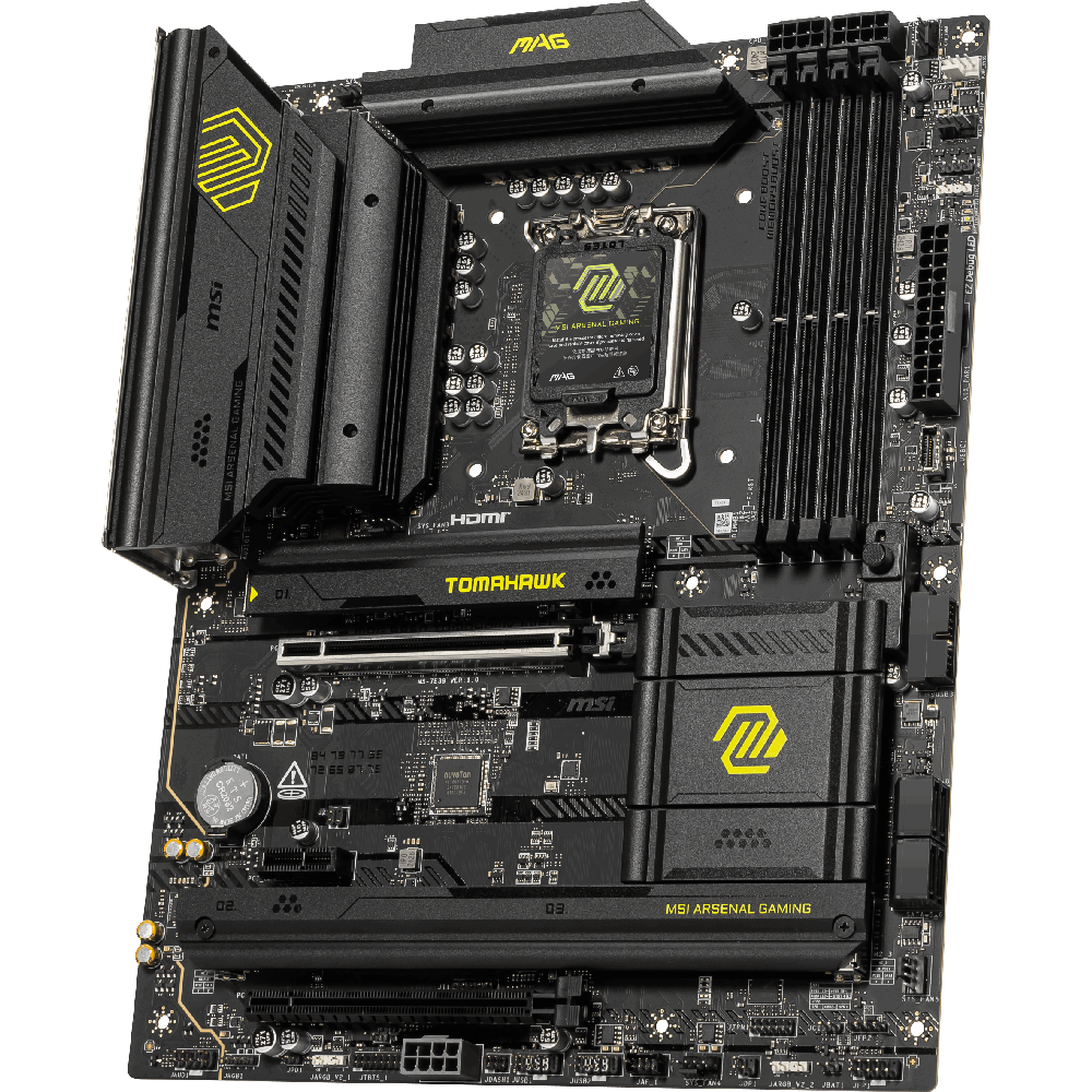 MSI MAG B860 TOMAHAWK WIFI 9200MHz OC DDR5 Soket 1851 M.2 USB4 Thunderbolt4 HDMI DP ATX Anakart