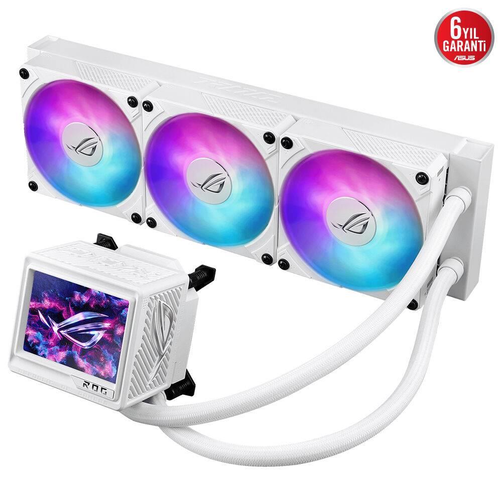 ASUS ROG RYUJIN III 360 ARGB EXTREME OLED LCD Ekranlı 360mm Beyaz İşlemci Sıvı Soğutucu