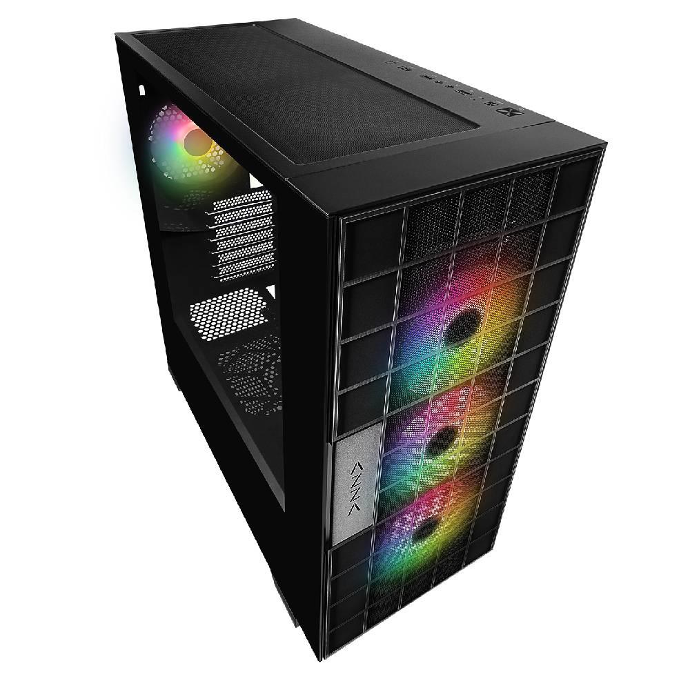 Rampage AZZA V2 ARGB USB3.0 Tempered Glass Siyah Mid Tower Gaming Kasa