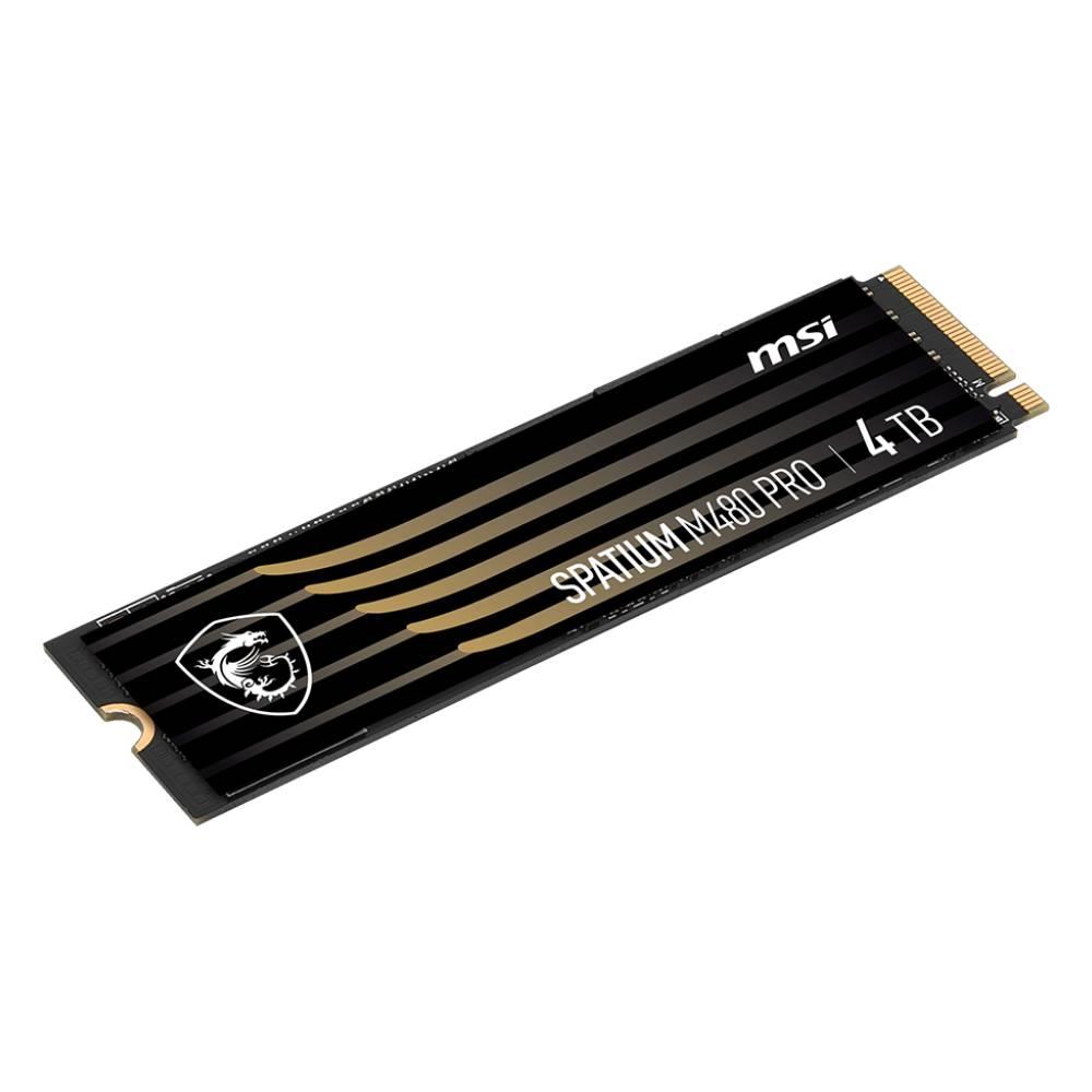 MSI 4TB SPATIUM M480 PRO Gen4 M.2 2280 SSD 7400MB Okuma / 7000MB Yazma