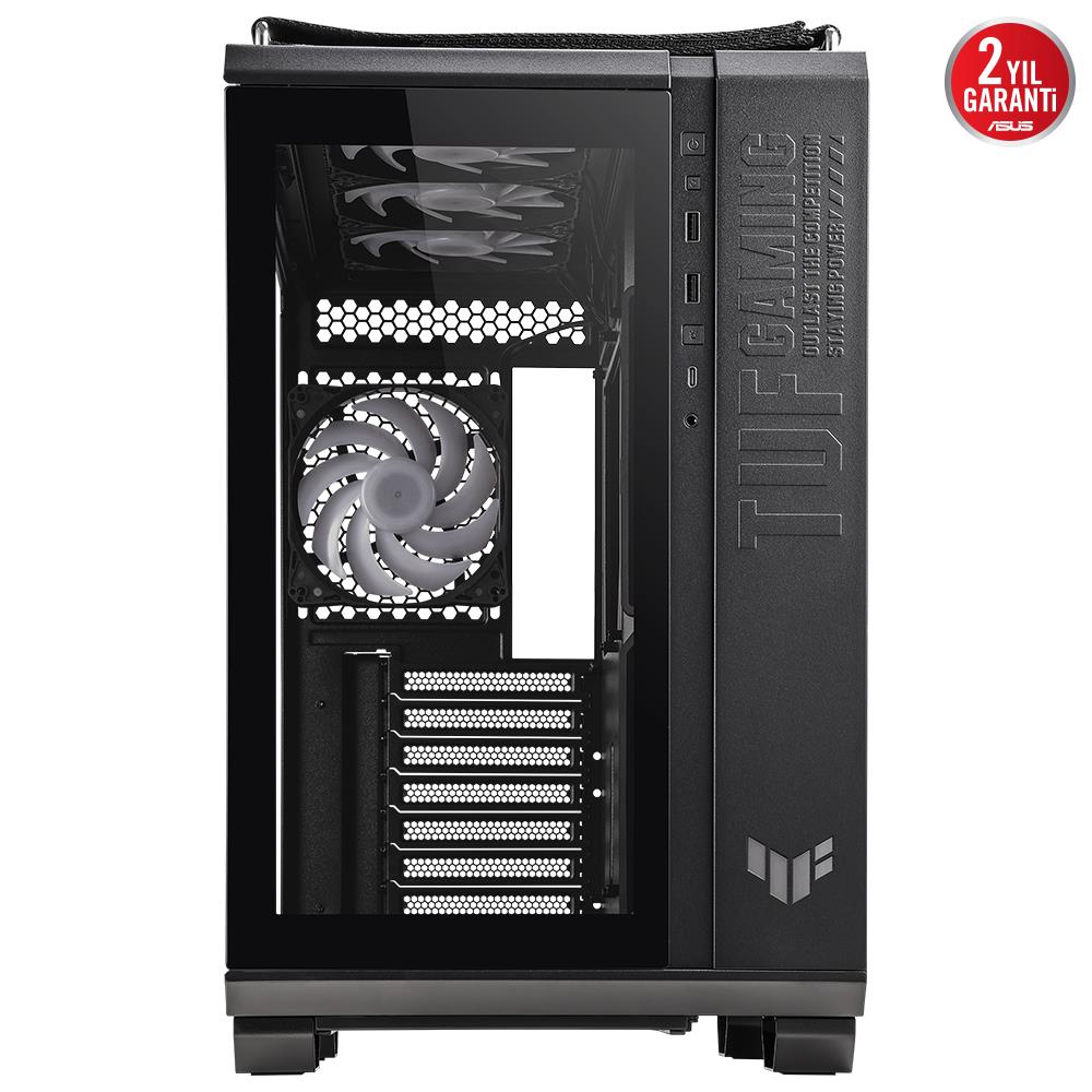 ASUS TUF GAMING GT502 PLUS Tempered Glass RGB Siyah USB 3.2 Mid Tower Kasa