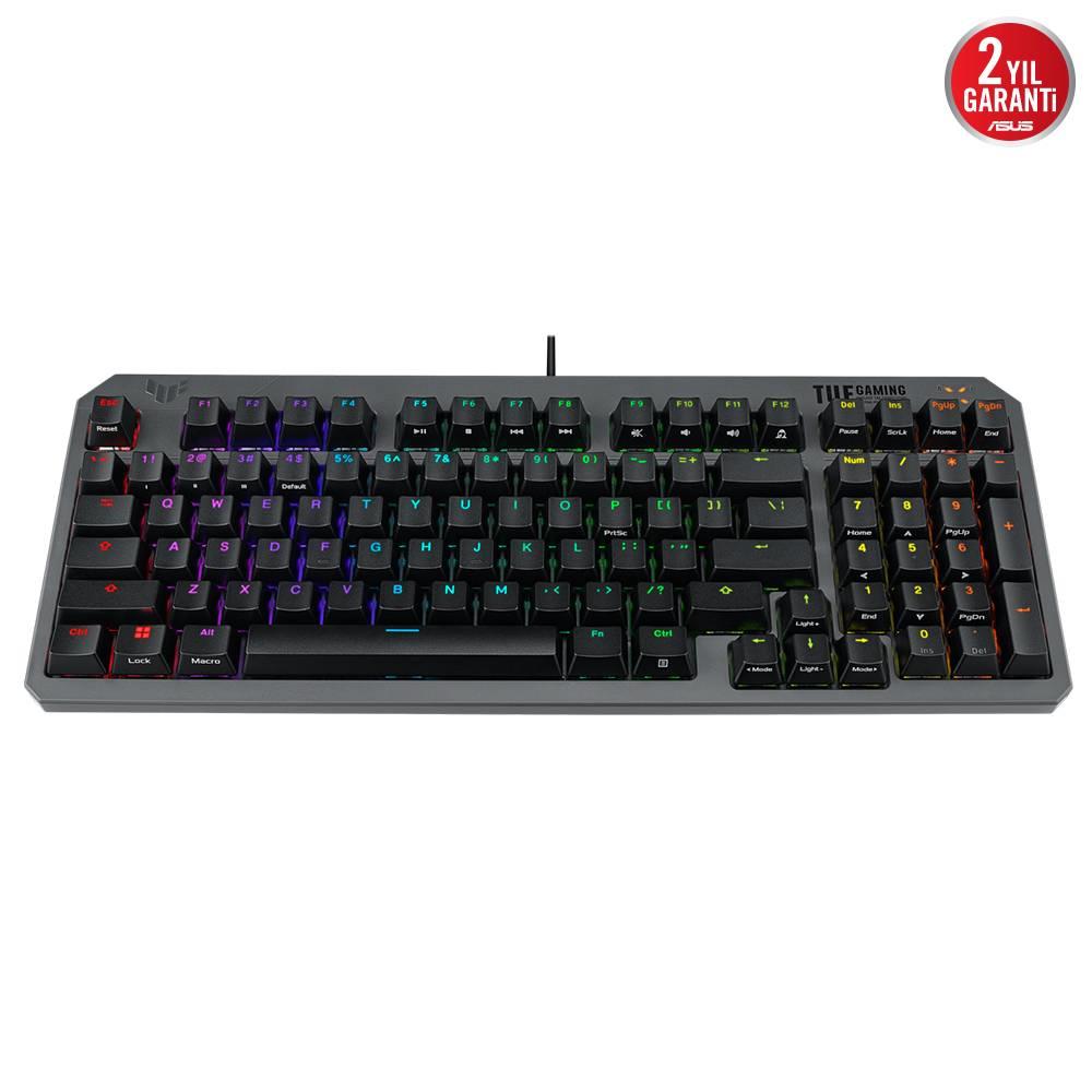 ASUS TUF GAMING K3 GEN II Optical Mechanical RGB Red Switch IP57 Kablolu Gaming Klavye