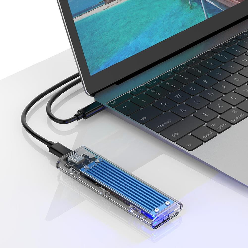 Orico USB3.1 Gen2 Type-C 10Gbps M.2 NVMe SSD Disk Kutusu Mavi
