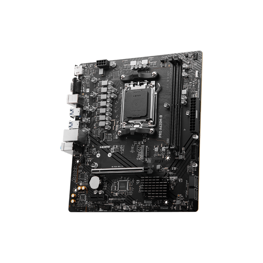 MSI PRO A620M-B 6800MHz OC DDR5 Soket AM5 M.2 USB 3.2 HDMI mATX Anakart