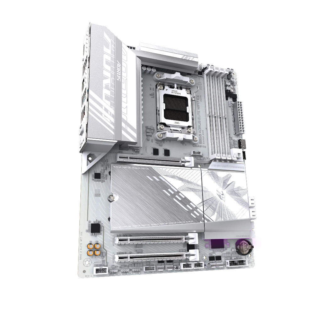 GIGABYTE B850 AORUS ELITE WIFI7 ICE 8200MHz OC DDR5 Soket AM5 M.2 USB-C HDMI DP ATX Anakart