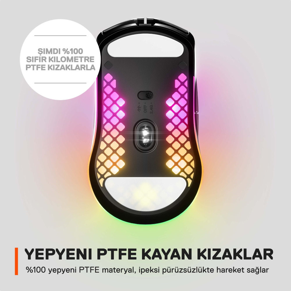 SteelSeries Aerox 3 Onyx Kablosuz Gaming Mouse