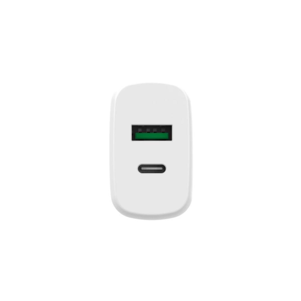 Bix 25W USB Type-C PD Çift Portlu Hızlı Şarj Cihazı Beyaz