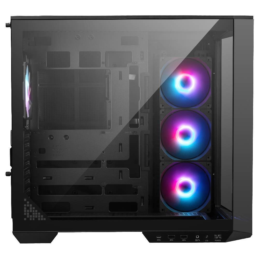 MSI MAG PANO 100R PZ USB 3.2 Tempered Glass Siyah ATX Mid Tower Kasa