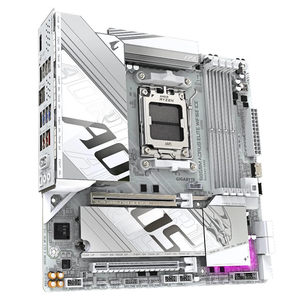 GIGABYTE B850M AORUS ELITE WIFI6E ICE 8200MHz OC DDR5 Soket AM5 M.2 HDMI DP mATX Anakart