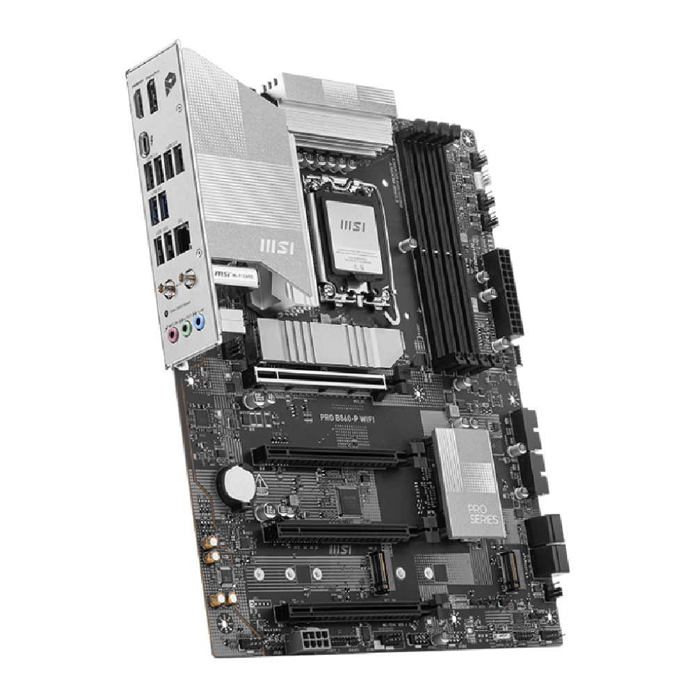 MSI PRO B860-P WIFI 8600MHz OC DDR5 Soket 1851 M.2 USB4 Thunderbolt4 HDMI DP ATX Anakart