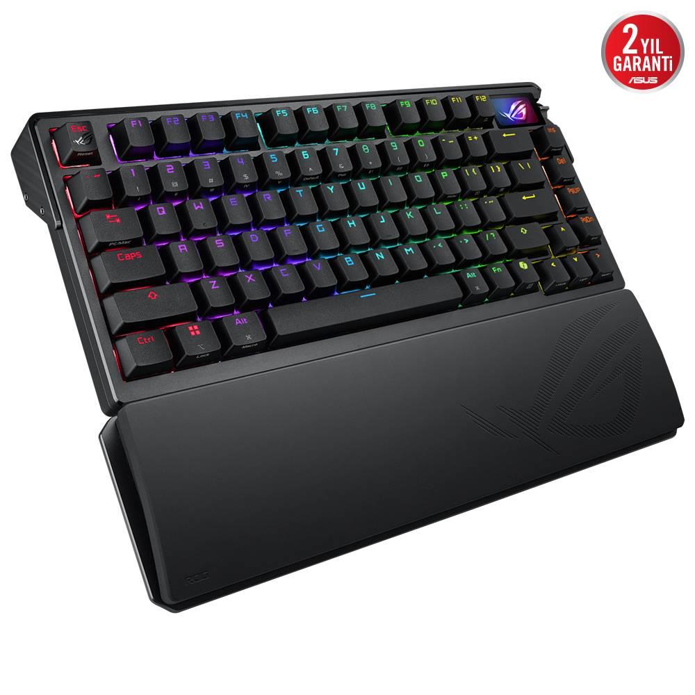 ASUS ROG Azoth Extreme ROG NX Snow Switch İngilizce RGB Mekanik Kablosuz Siyah Gaming Klavye