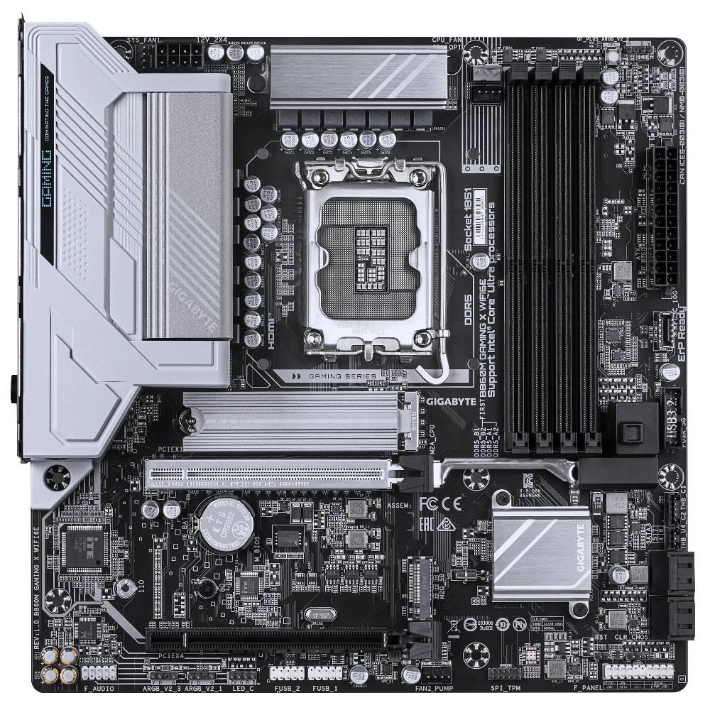 GIGABYTE B860M GAMING X WIFI6E 9200MHz OC DDR5 Soket 1851 M.2 USB4 HDMI DP mATX Anakart