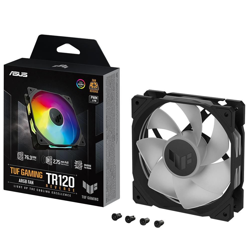 ASUS TUF GAMING TR120 Reverse ARGB 120mm Siyah Kasa Fanı