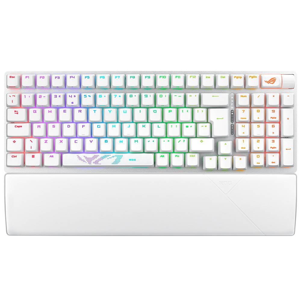 ASUS ROG Strix Scope II 96 RX Wireless ROG RX Optical Mechanical Switch İngilizce RGB Mekanik Kablosuz Beyaz Gaming Klavye