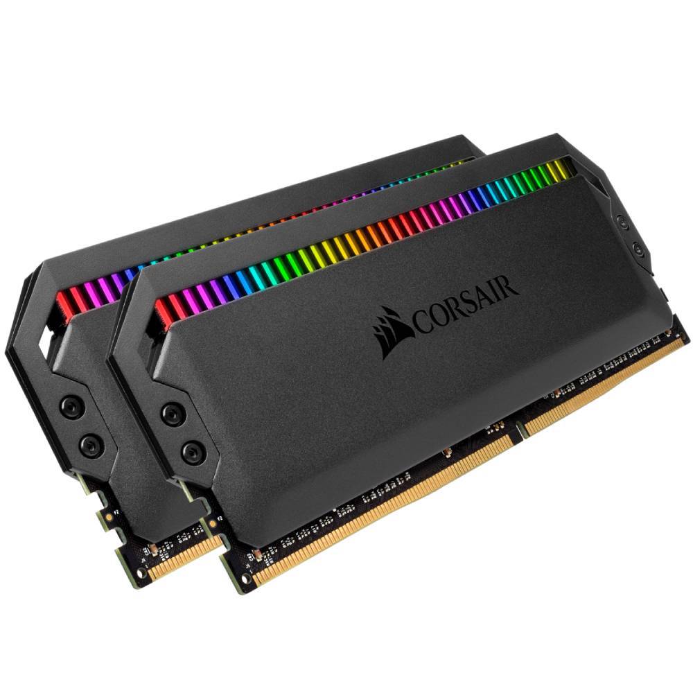 CORSAIR 16GB (2x8GB) Dominator Platinium RGB Siyah 3200MHz CL16 DDR4 Dual Kit Ram