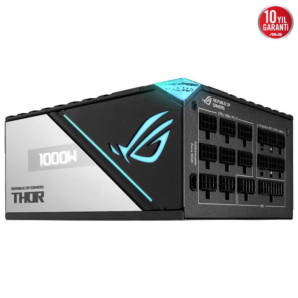ASUS THOR 1000P2 GAMING 80+ Platinum Full Modüler 135mm Fanlı Beyaz ATX PSU