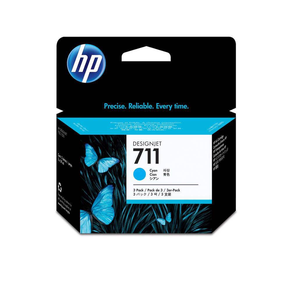 HP 711 CZ134A 29 ML 3'lü Paket Mavi Mürekkep Kartuşu
